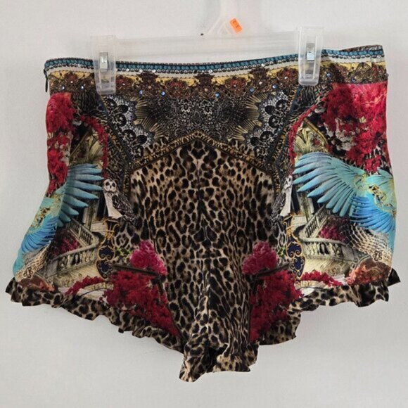 Camilla Wondrous Leopard Shorts Size Small $128E - Picture 4 of 6